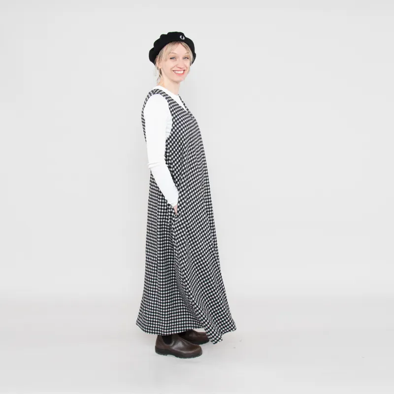 Gramicci Womens Wool Tent Dress Gingham-1