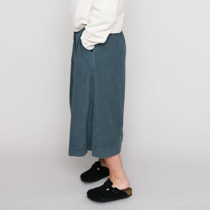 Beaumont Organic Womens Alyvia Cord Skirt Petrol-2