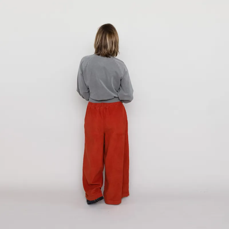 Beaumont Organic Womens Caitlin Cord Trouser Burnt Orange-4