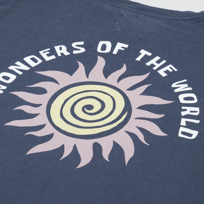 Far Afield Wonders Sun Swirl T Shirt Blue-4
