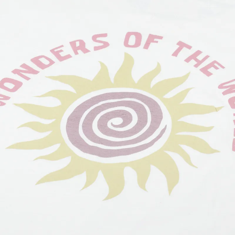 Far Afield Wonders Sun Swirl T Shirt White-4