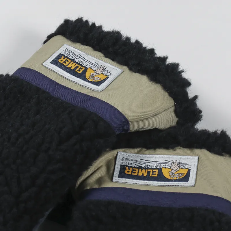 Elmer Wool Pile 5 Fingers Conductive Gloves Black-2