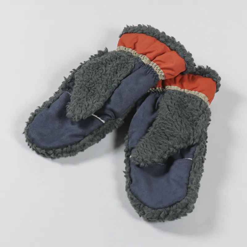 Elmer Wool Pile 5 Fingers Conductive Mittens Khaki-4