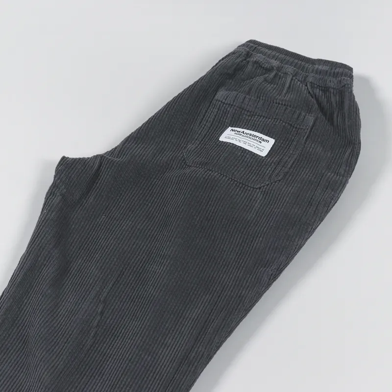 New Amsterdam Surf Association Work Trousers Cord Faded Black-5