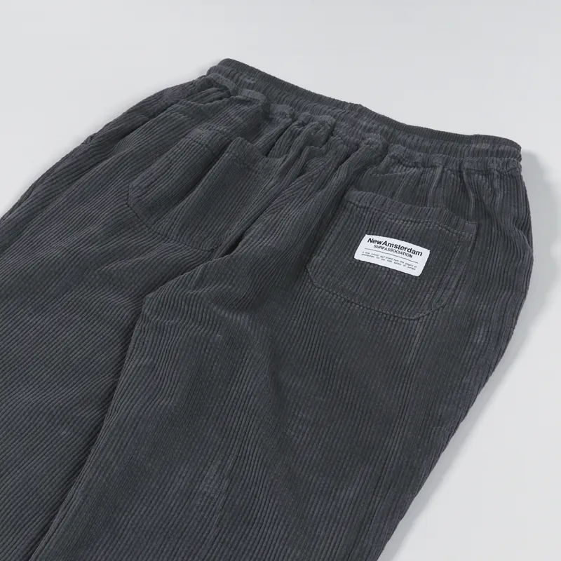 New Amsterdam Surf Association Work Trousers Cord Faded Black-8