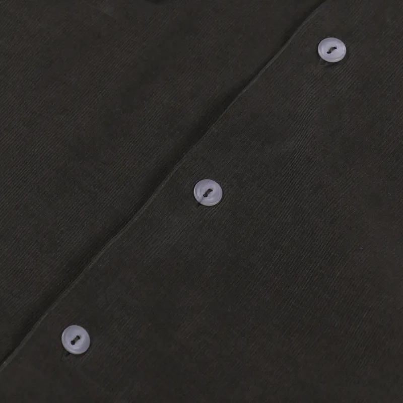 Universal Works Worker Shirt Brown Super Fine Cord-5