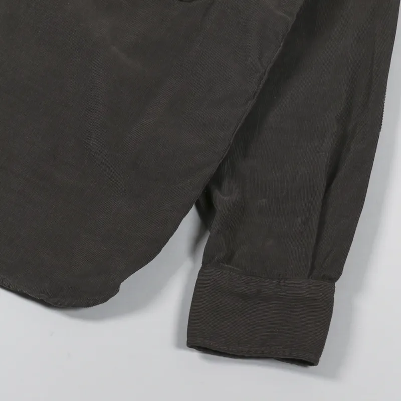 Universal Works Worker Shirt Brown Super Fine Cord-6