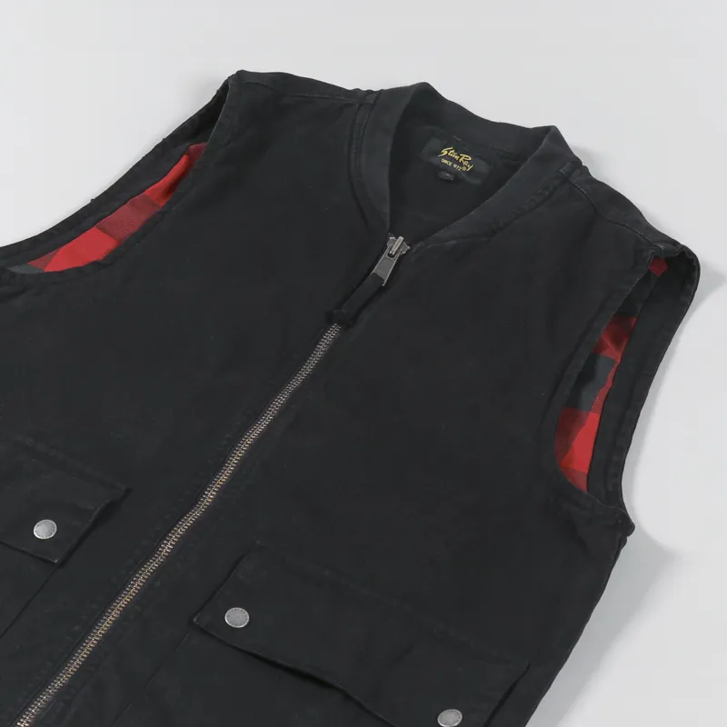 Stan Ray Works Vest Black Duck-3