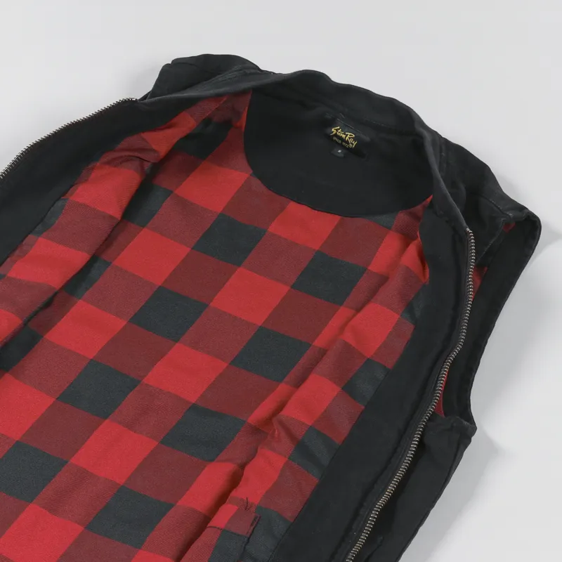 Stan Ray Works Vest Black Duck-4