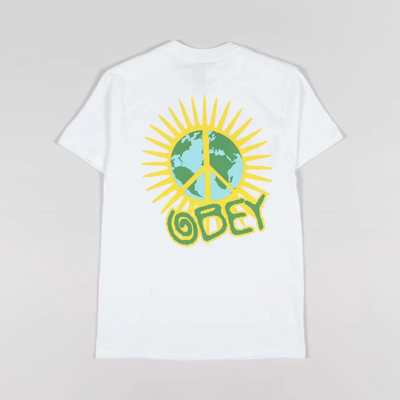 Obey World Paz T Shirt White