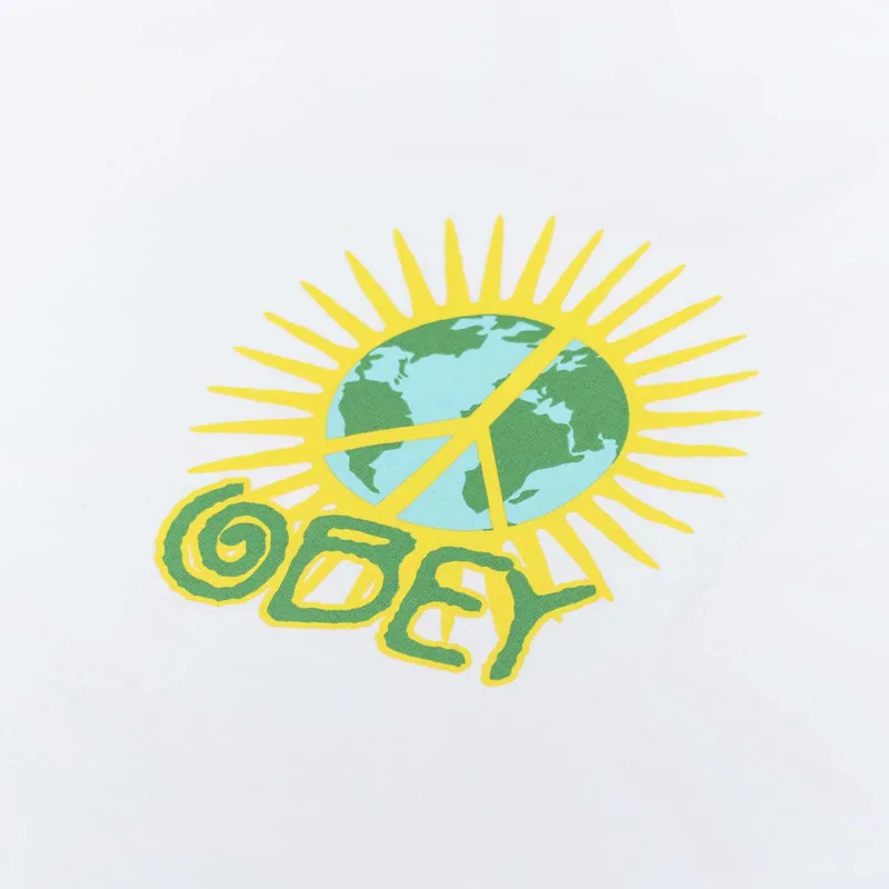 Obey World Paz T Shirt White-5