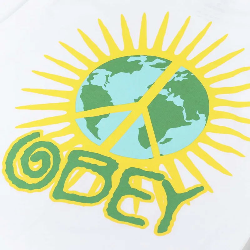 Obey World Paz T Shirt White-4