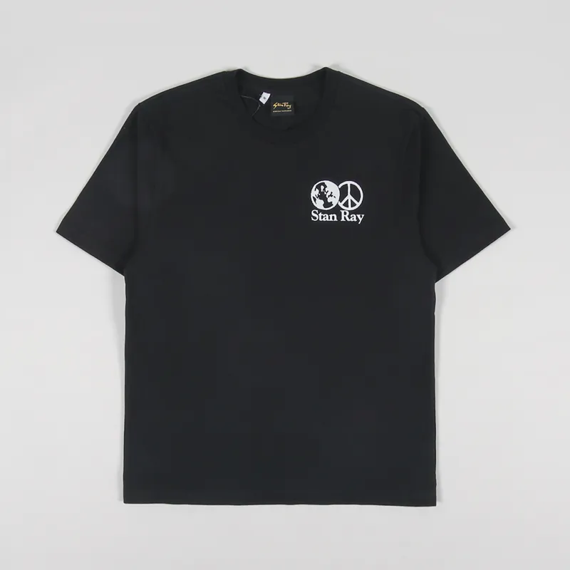 Stan Ray World Peace T Shirt Black-1