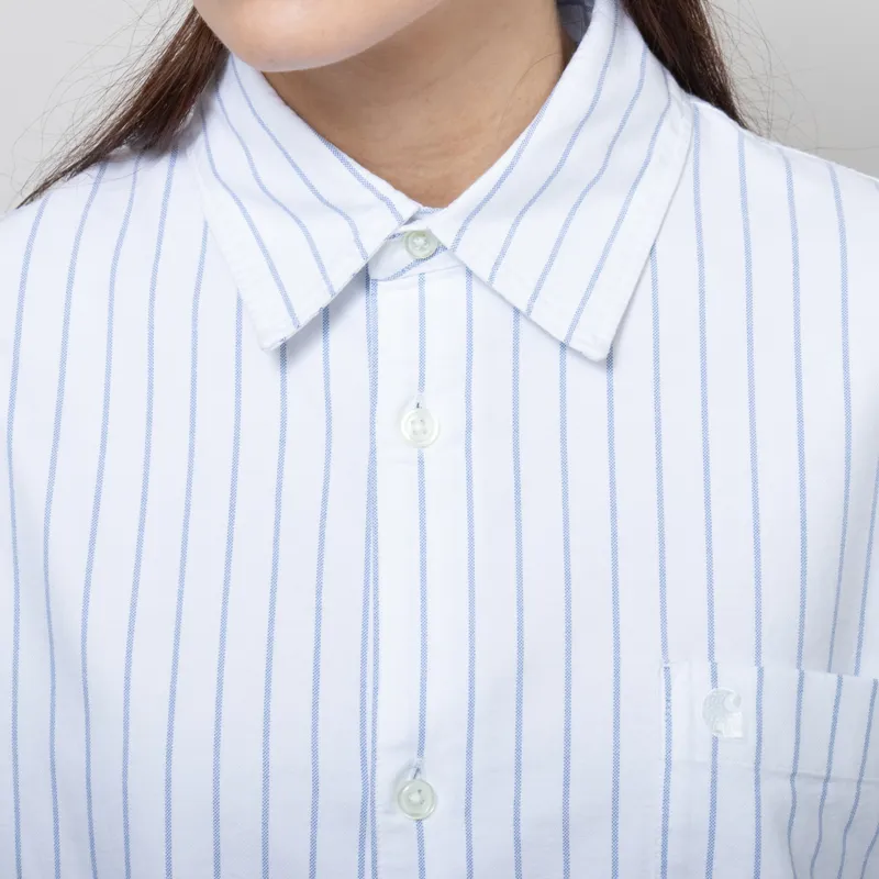 Carhartt WIP Womens Dowlen Shirt White-5