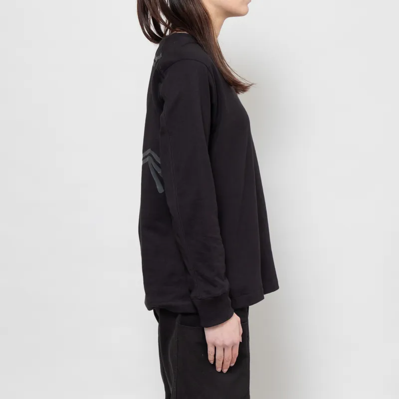 Arc'teryx Womens Kragg Cotton Bird Long Sleeve T Shirt Black-1