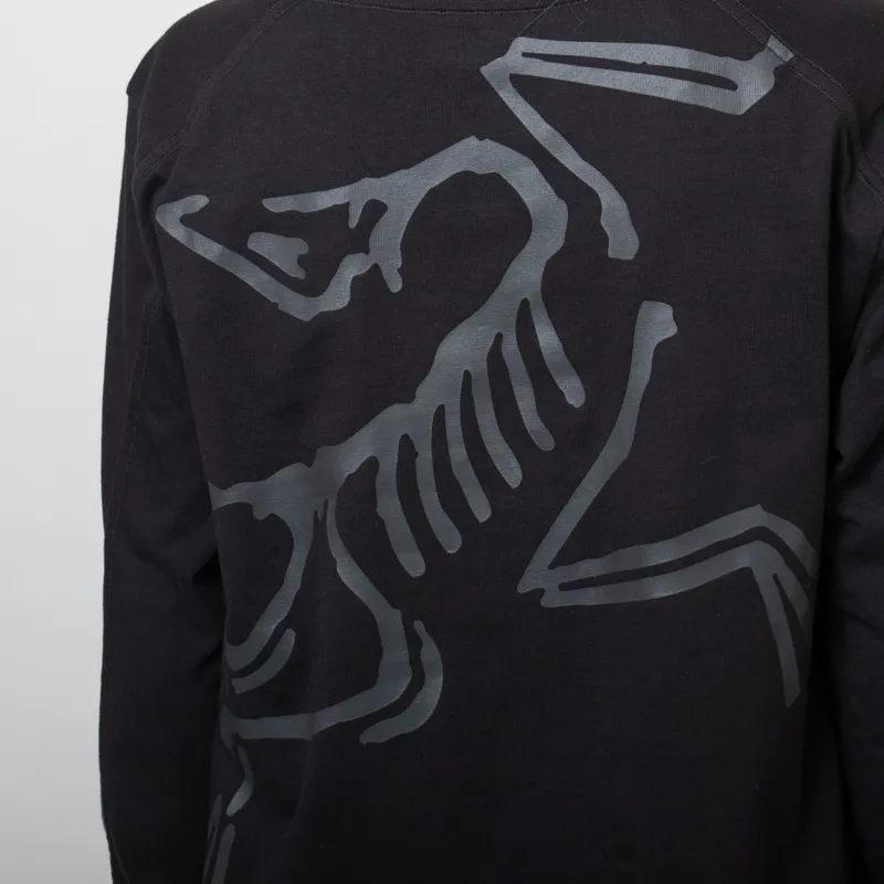Arc'teryx Womens Kragg Cotton Bird Long Sleeve T Shirt Black-5