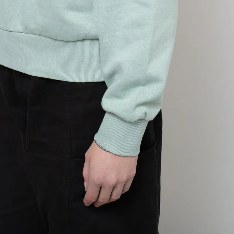 Carhartt WIP Womens Casey Sweatshirt Frosted Green Silver-5