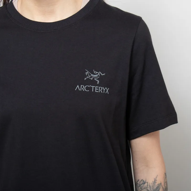 Arc'teryx Womens Kragg SL Cotton Emblem T Shirt Black-4