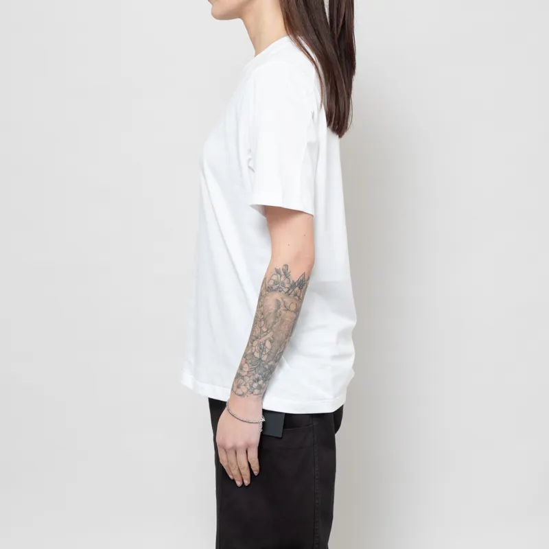 Arc'teryx Womens Kragg SL Cotton Emblem T Shirt White Light-1