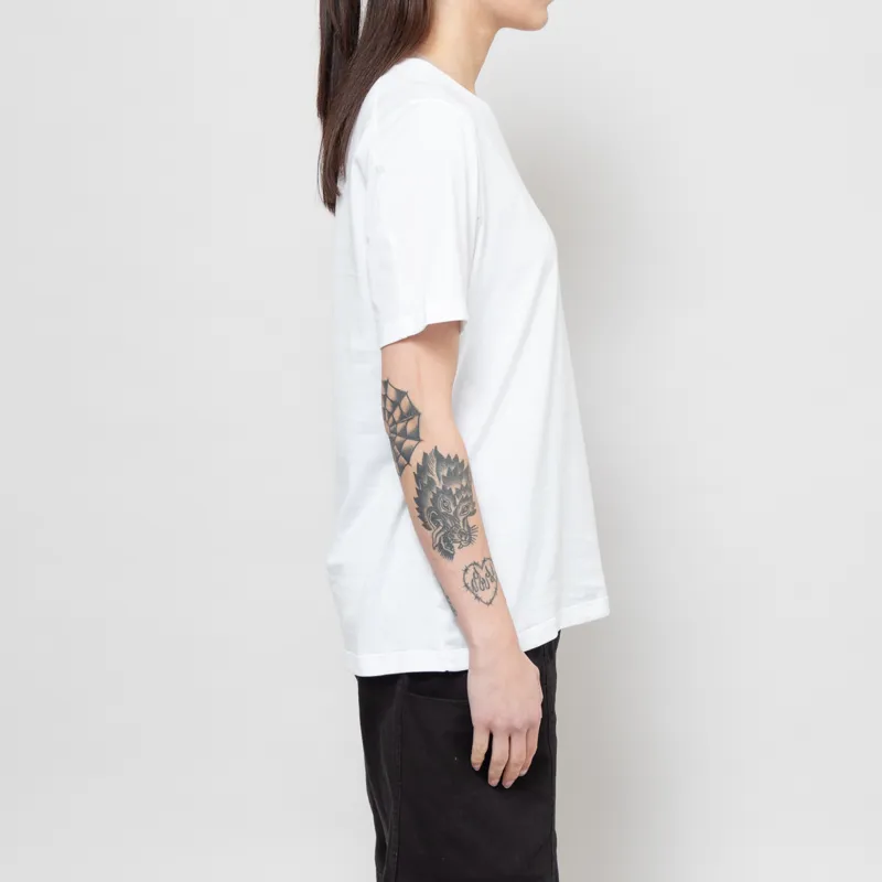 Arc'teryx Womens Kragg SL Cotton Emblem T Shirt White Light-3