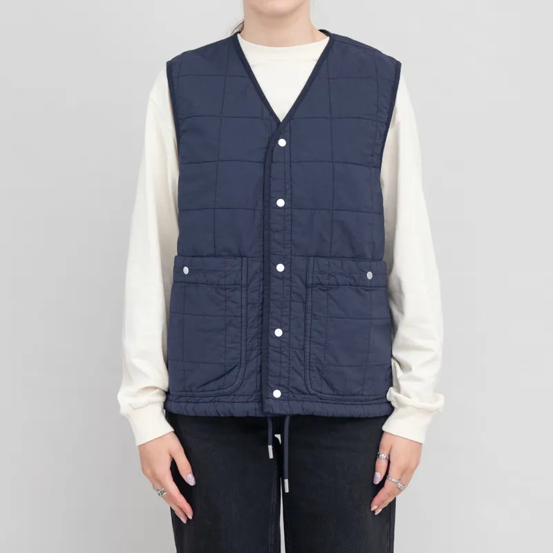 Folk Womens Quilted Boxy Gilet Soft Navy