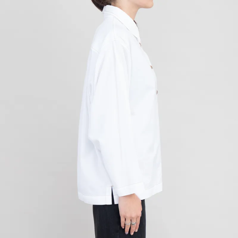 Folk Womens Archive Shirt White Oxford-3