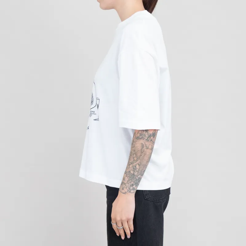 Carhartt WIP Womens Pepe Card T Shirt White-1
