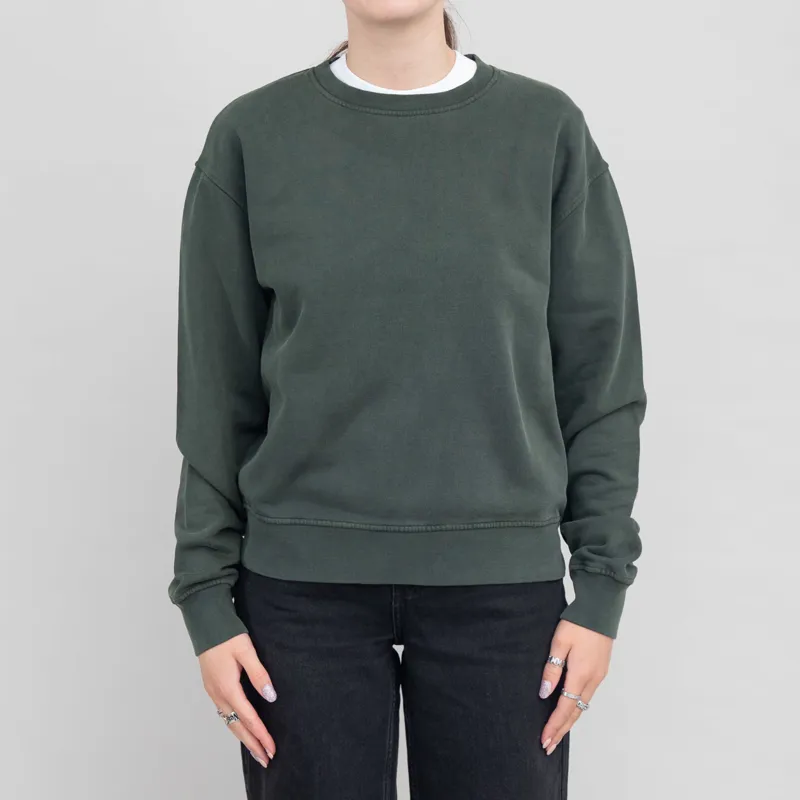 Colorful Standard Womens Classic Organic Crew Sweat Midnight Forest