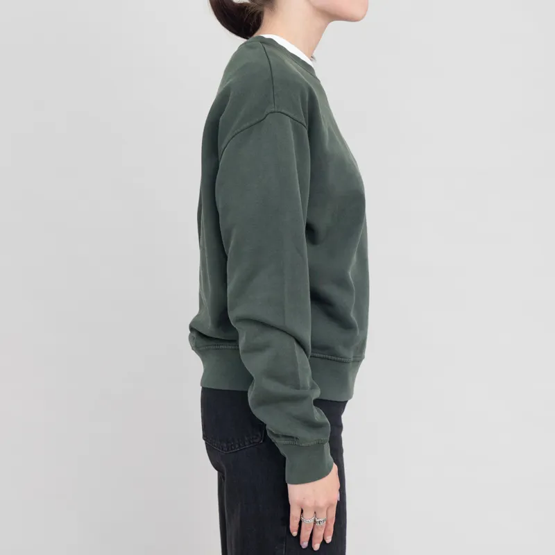 Colorful Standard Womens Classic Organic Crew Sweat Midnight Forest-3