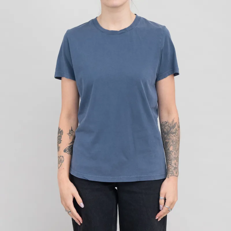 Colorful Standard Womens Light Organic T Shirt Neptune Blue