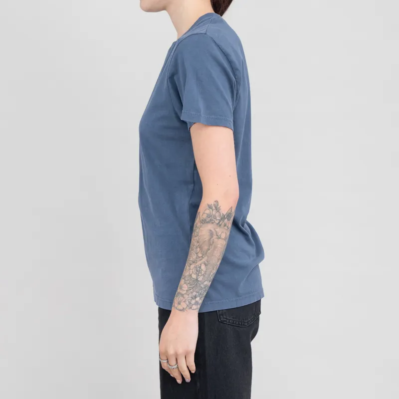 Colorful Standard Womens Light Organic T Shirt Neptune Blue-1