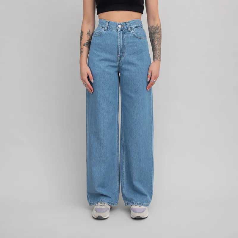 Carhartt WIP Womens Jane Pant Blue Heavy Stonewashed