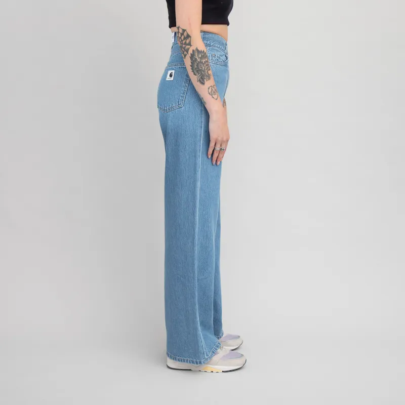 Carhartt WIP Womens Jane Pant Blue Heavy Stonewashed-3