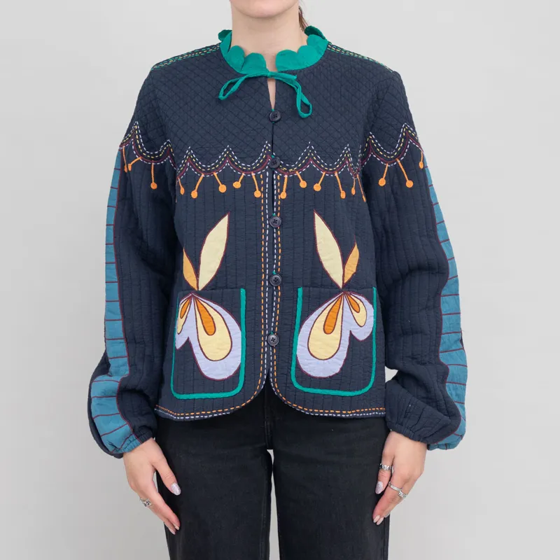 Stella Nova Womens Little Embroidered Jacket Multicolour