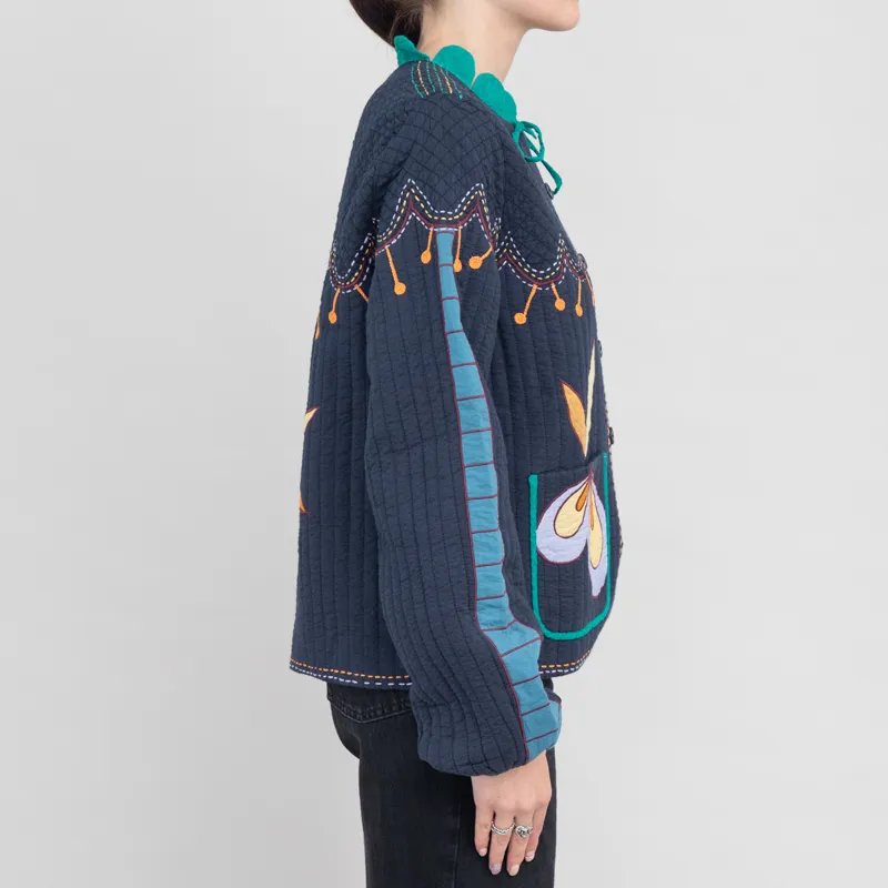 Stella Nova Womens Little Embroidered Jacket Multicolour-3