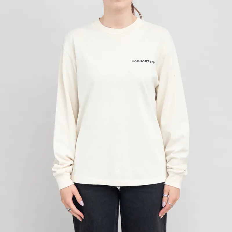 Carhartt WIP Womens Long Sleeve Home State T Shirt Natural-2