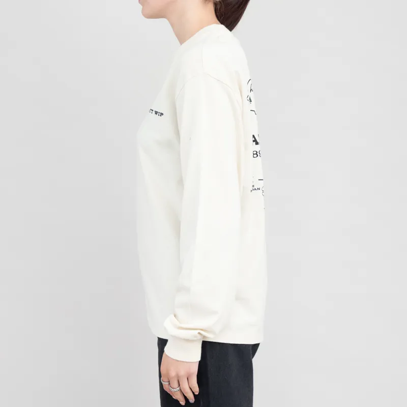 Carhartt WIP Womens Long Sleeve Home State T Shirt Natural-3