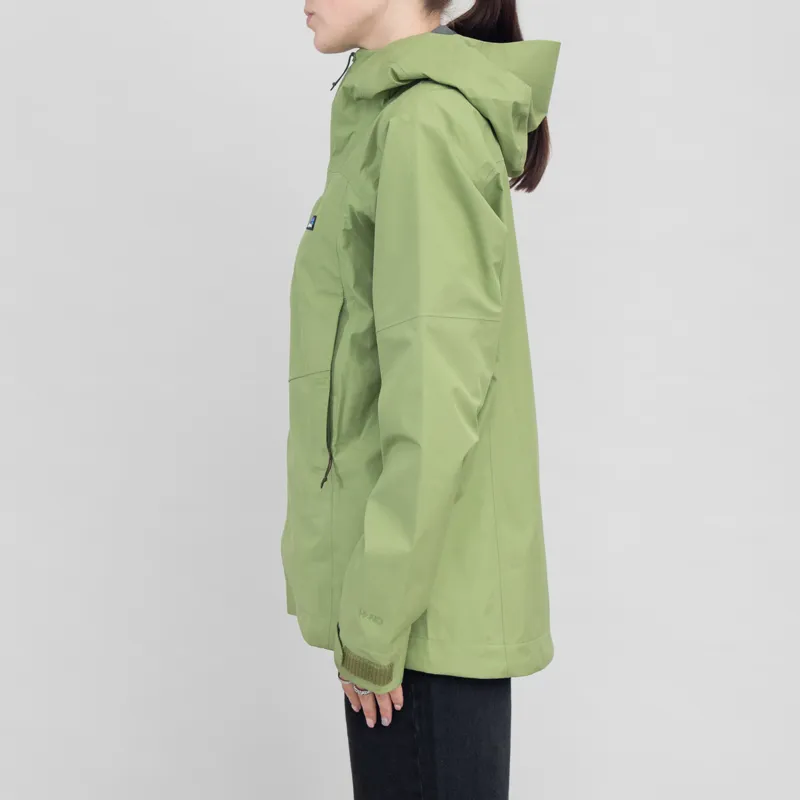 Patagonia Womens Boulder Fork Rain Jacket Buckhorn Green-1