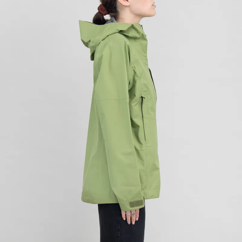 Patagonia Womens Boulder Fork Rain Jacket Buckhorn Green-3