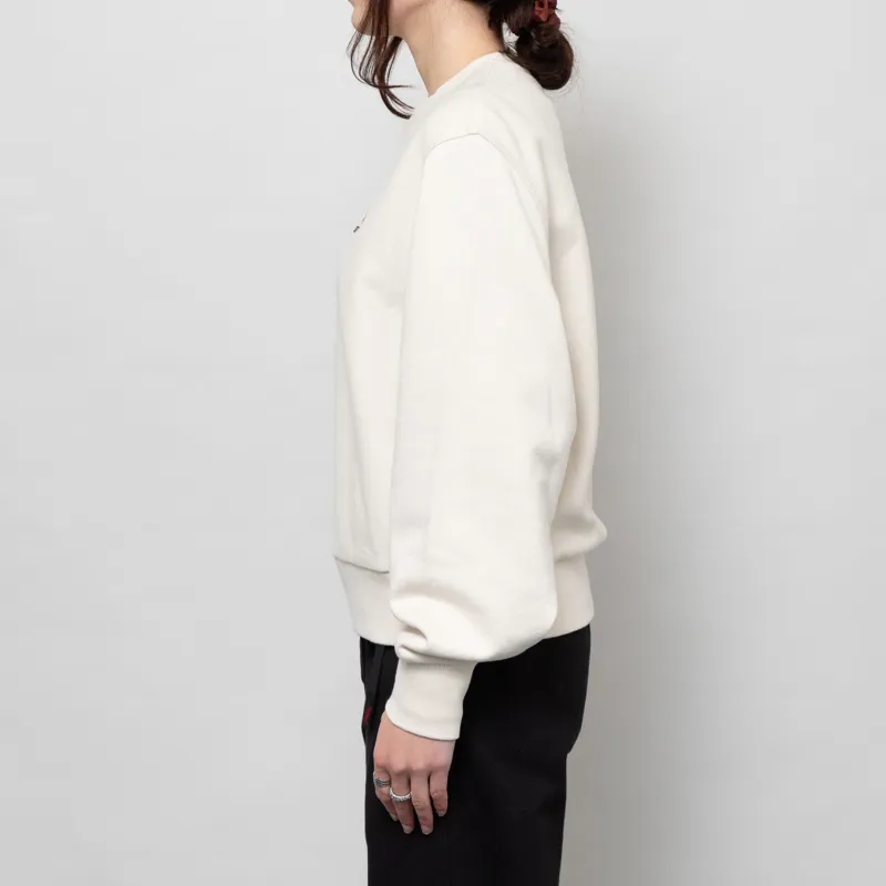 Carhartt WIP Womens American Script Sweat Moonbeam-1