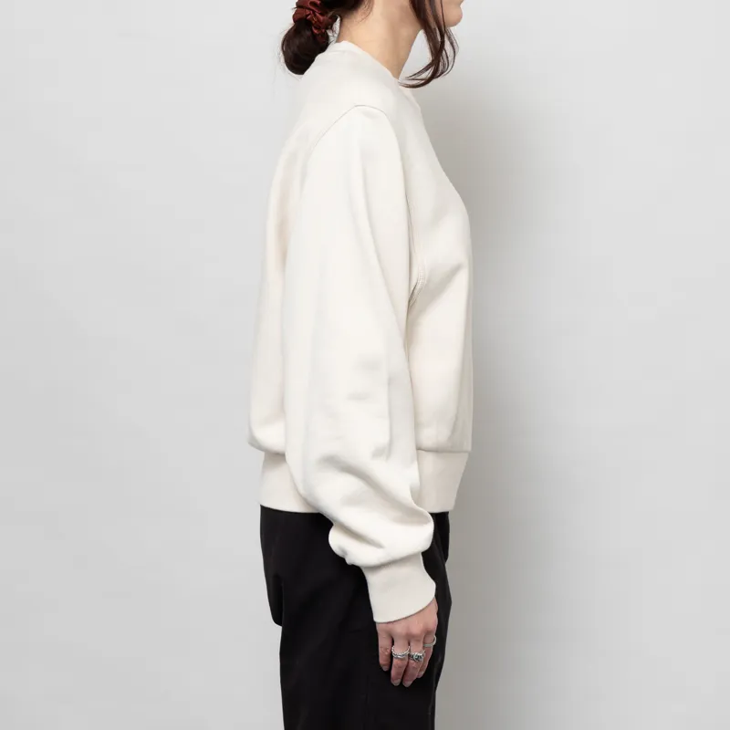 Carhartt WIP Womens American Script Sweat Moonbeam-3