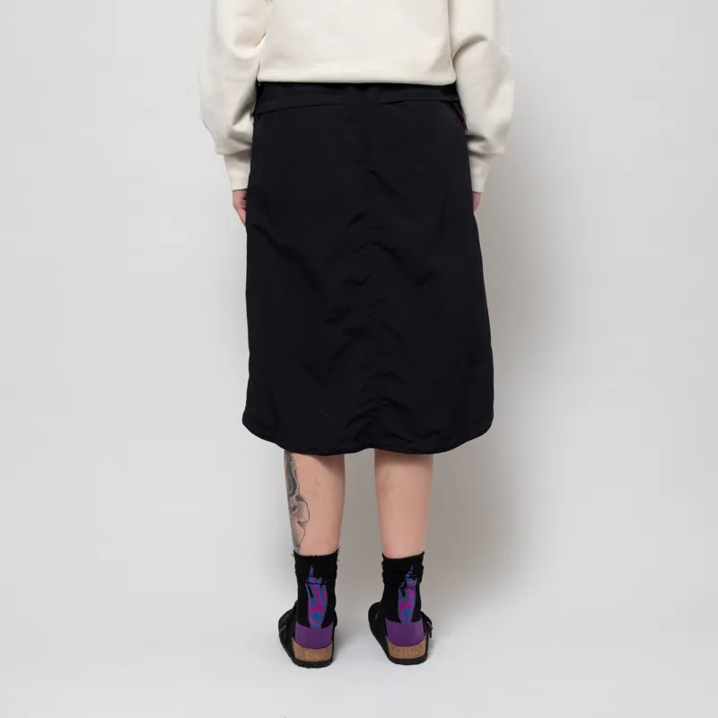 Gramicci Womens Nylon Packable Midi Skirt Black-2