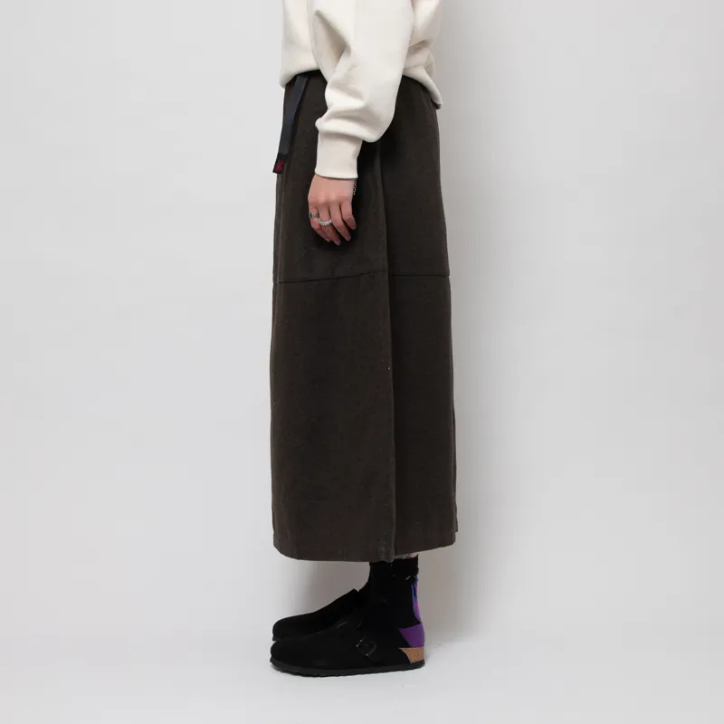 Gramicci Womens Wool Paneled Skirt Umber -1