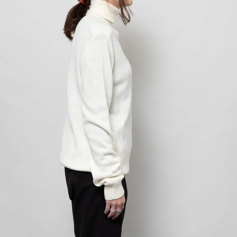 Anerkjendt Womens Aknico Solid Roll Neck Jumper Tofu-3