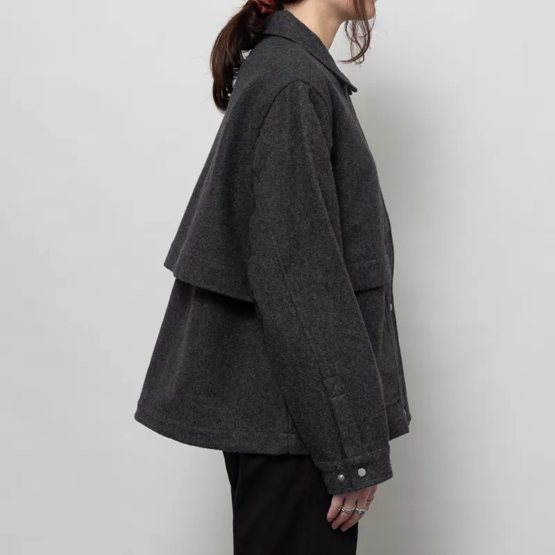 Folk Womens Blouson Mid Grey Wool-3