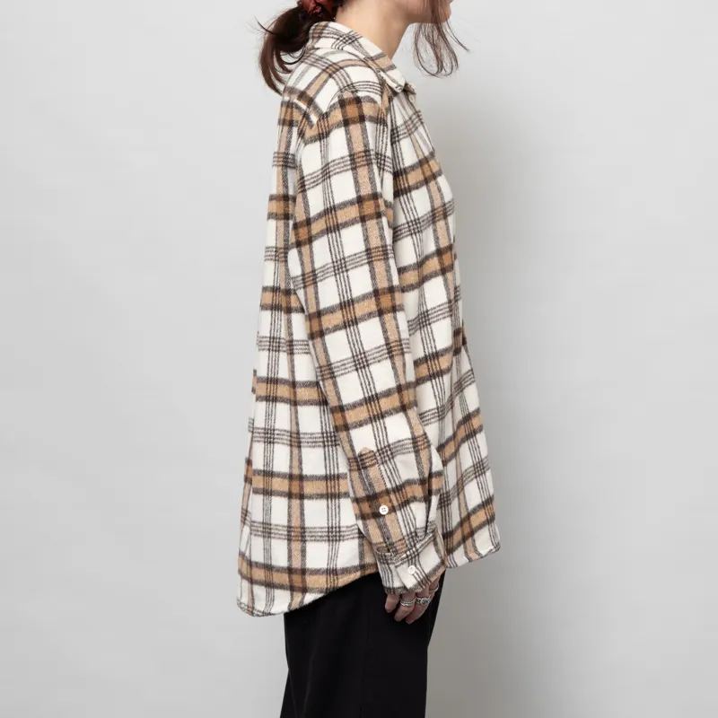 Rhythm Womens Ocean Side Flannel Shirt White-3