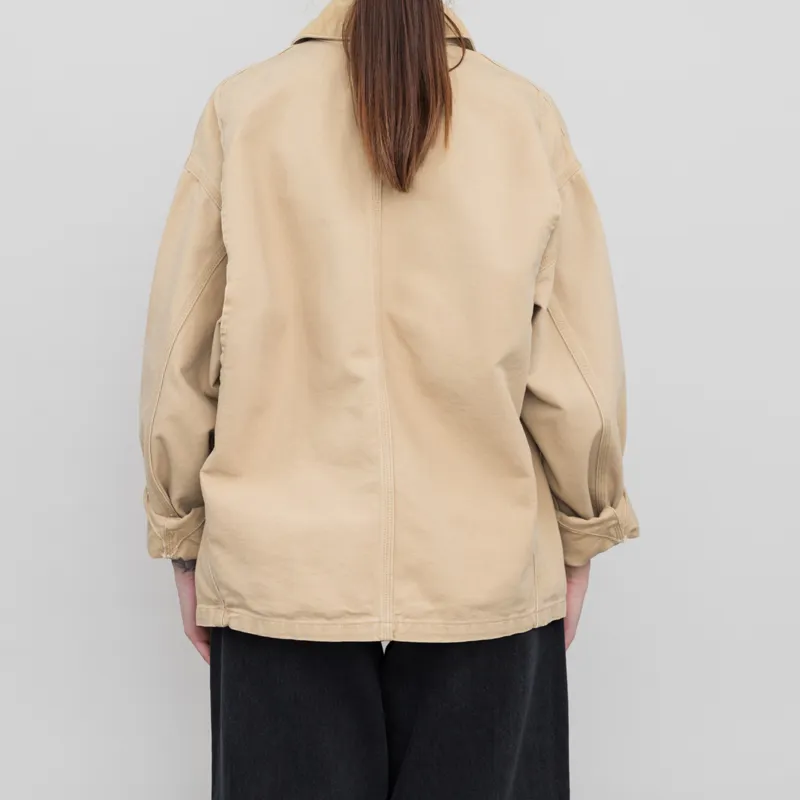Carhartt WIP Womens OG Michigan Coat Bourbon Aged Canvas-2