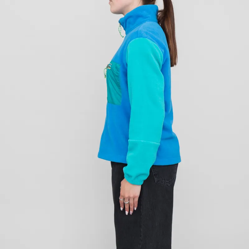 Patagonia Womens Microdini Half Zip Fleece Pullover Vessel Blue-1