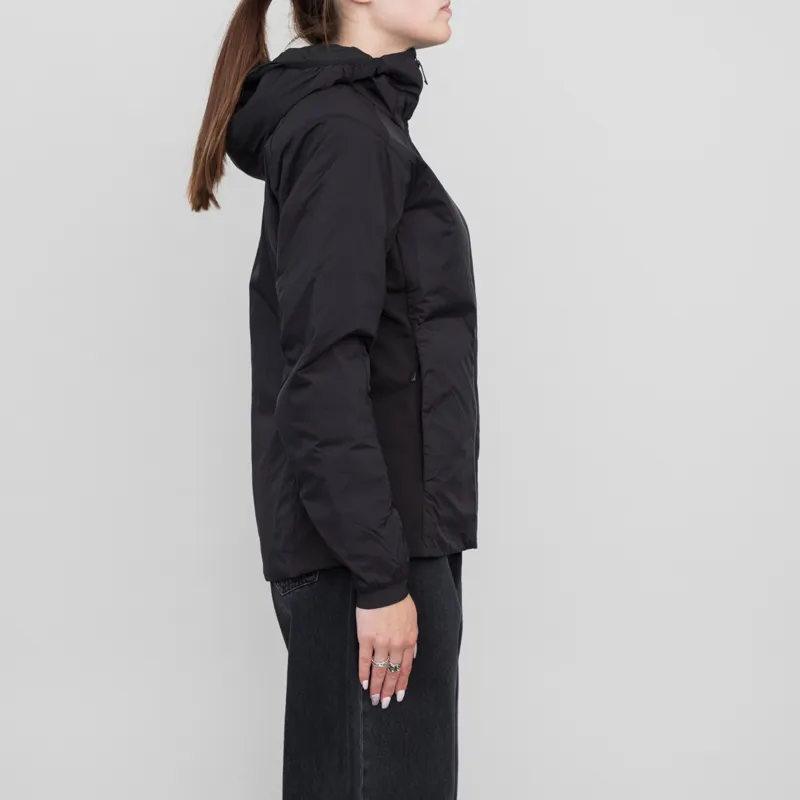 Arcteryx Womens Jacket Technical Insulated Atom Hoodie Black