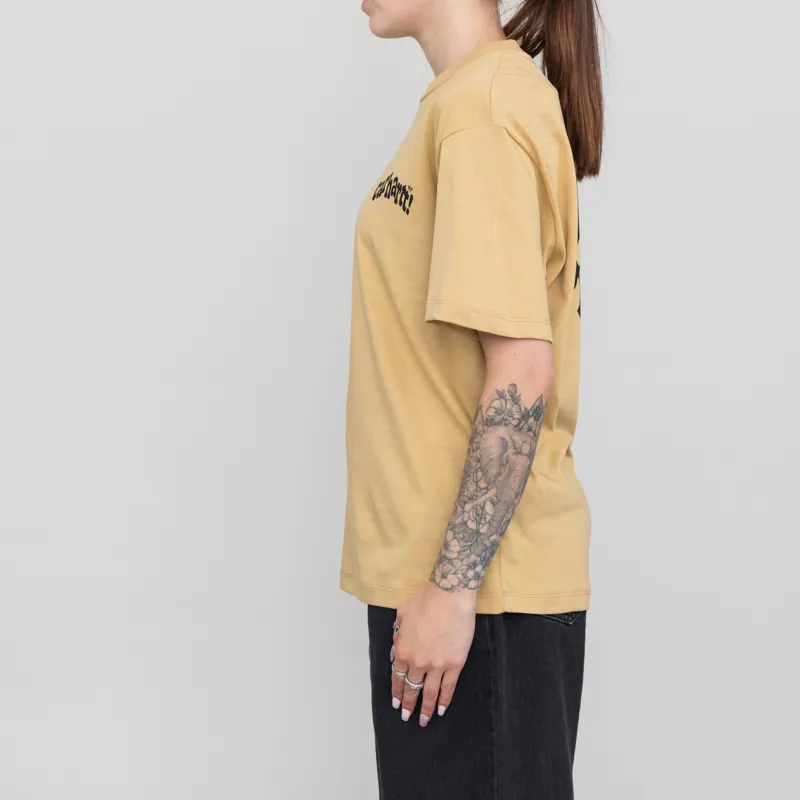 Carhartt WIP Womens Amour T Shirt Bourbon Black-3
